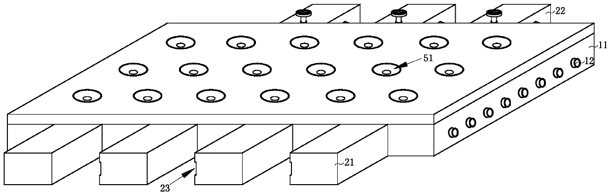 Hollow laminated floor