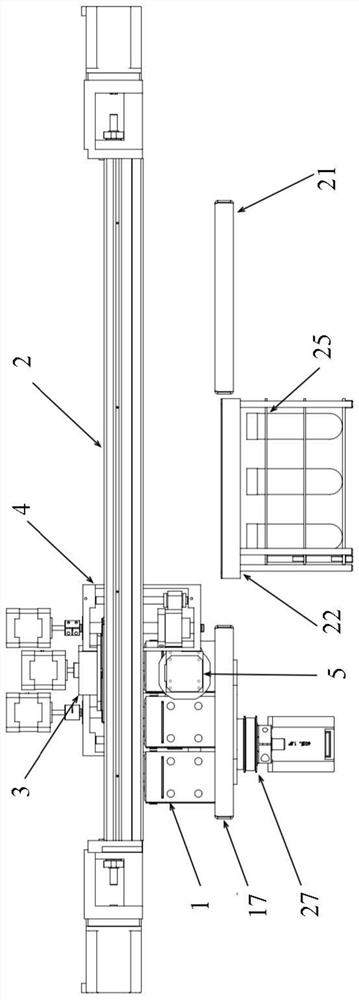 Universal four-axis truss type soil available state detection pretreatment device