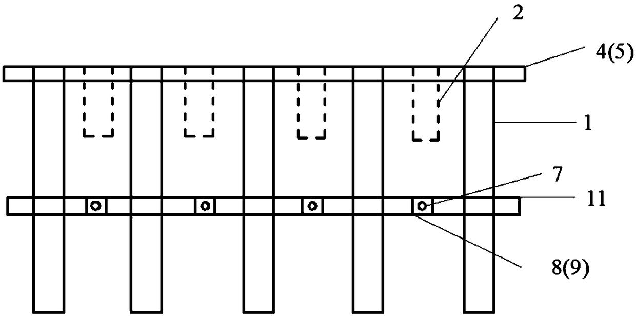 Construction method for foundation pit pile-anchor support system adjacent to existing underground structures