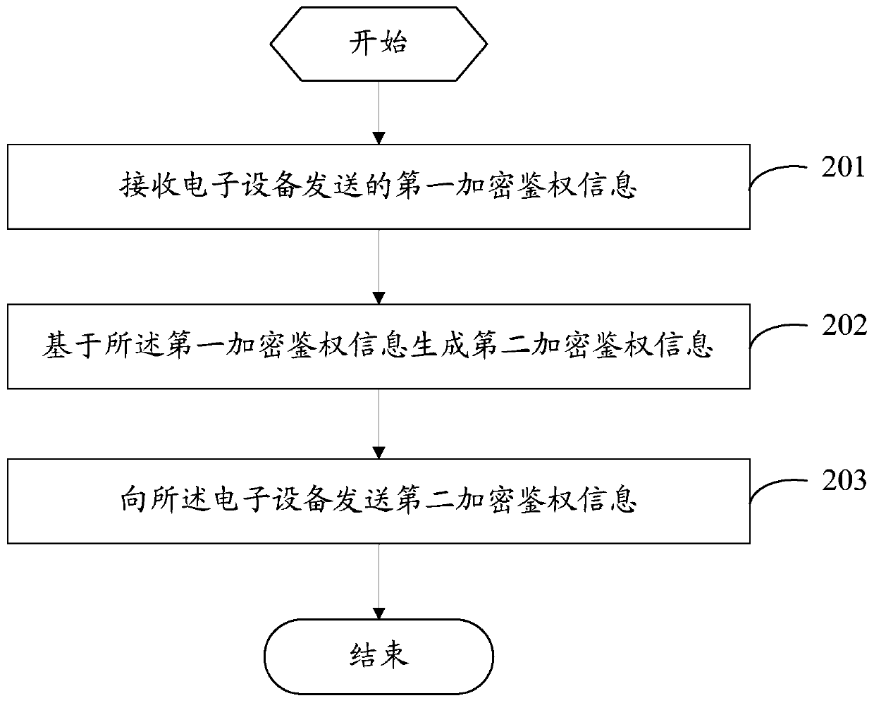 Information authentication method, electronic equipment and network side equipment