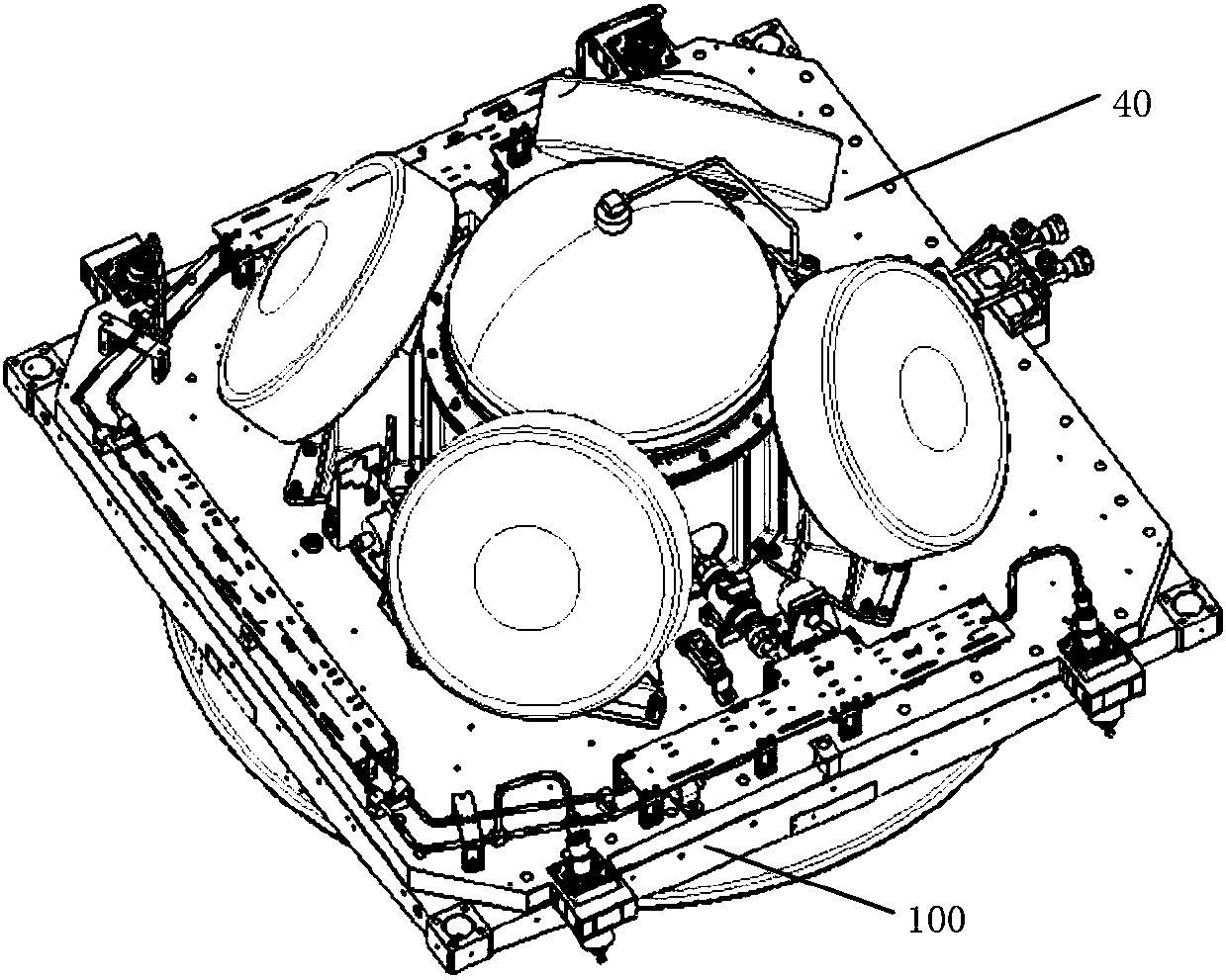 Satellite-rocket integrated satellite bottom frame