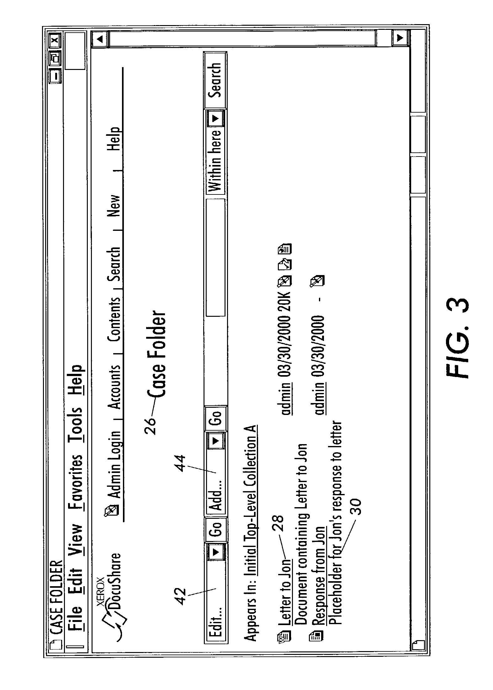 Electronic filing system with scan-placeholders