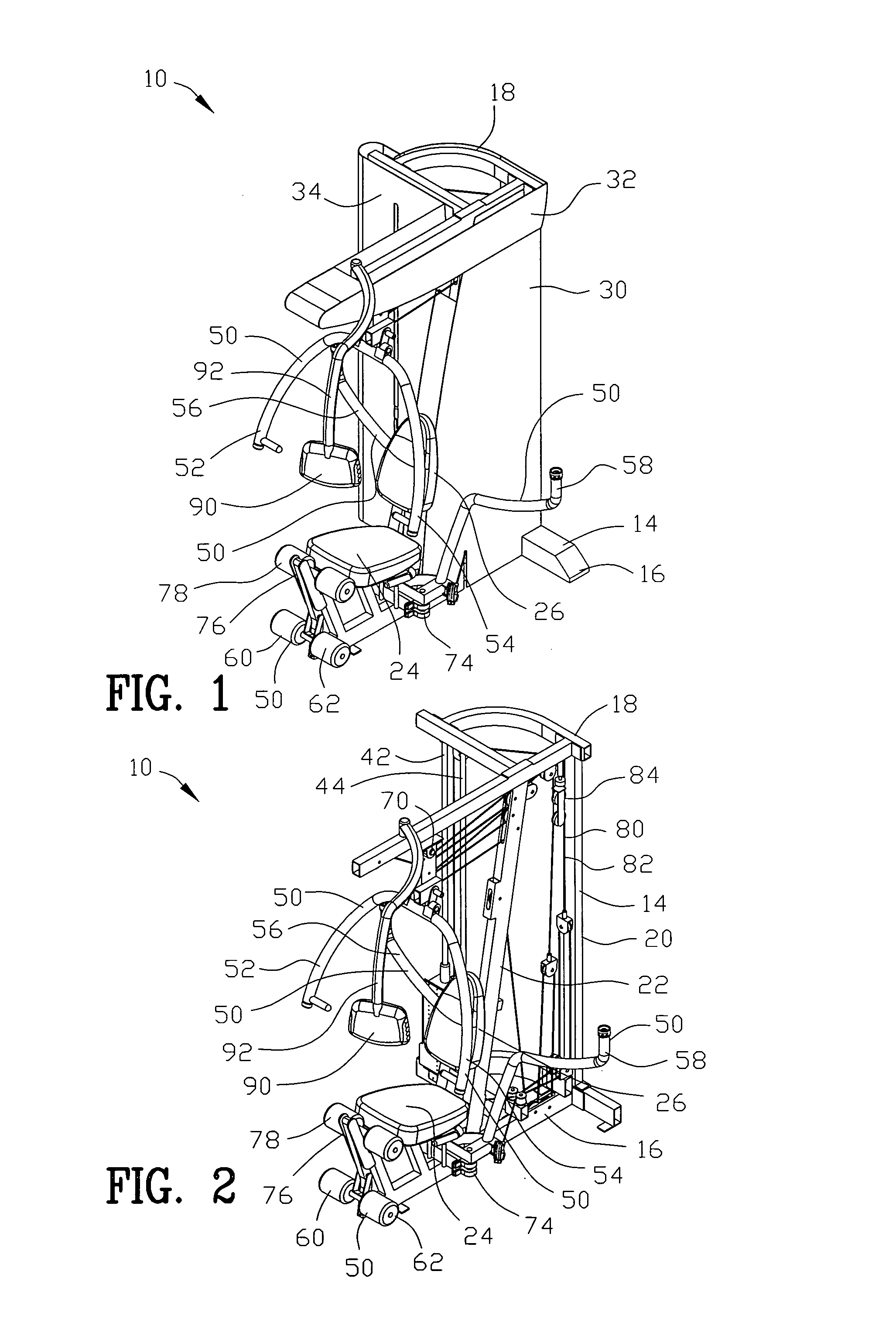 Exercising apparatus