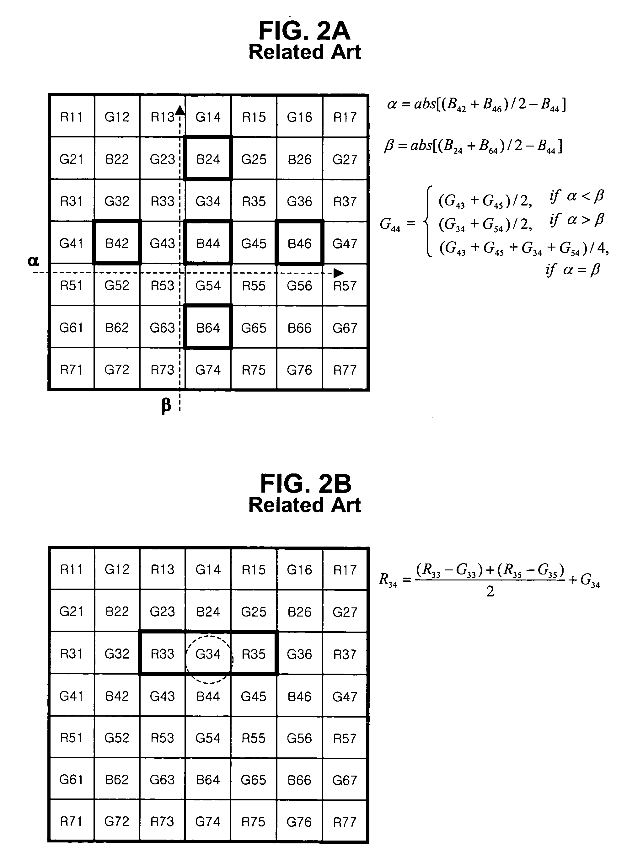 Color interpolation algorithm