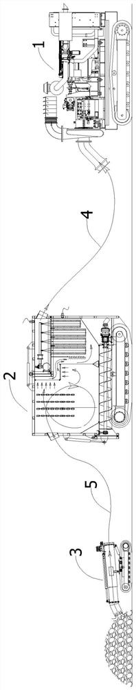 Gas-solid separation device of emergency rescue equipment and emergency rescue equipment