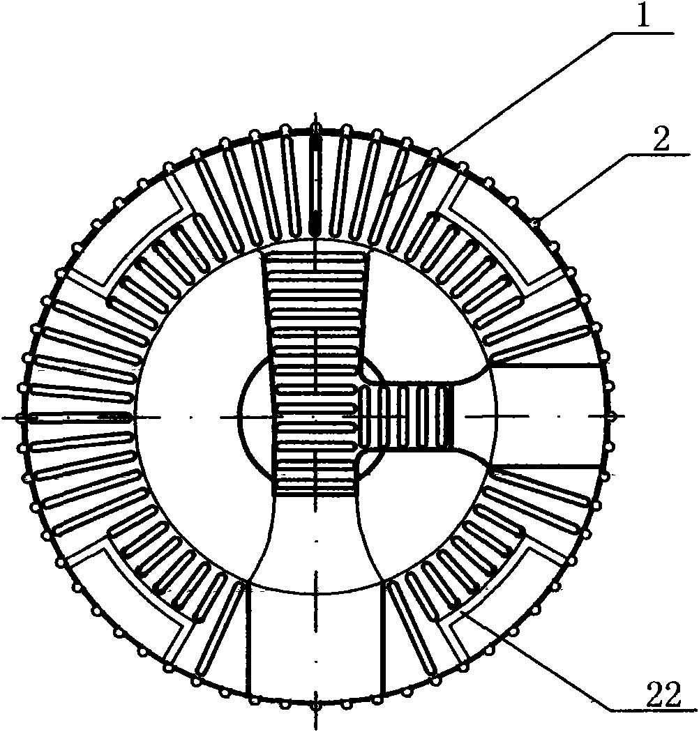 Double-fire head burner for upper air-inlet cooking appliance