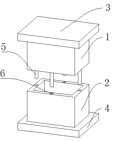 Die with inserting mechanism