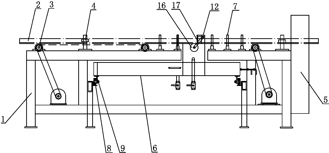 Automatic elevator guide rail painting line