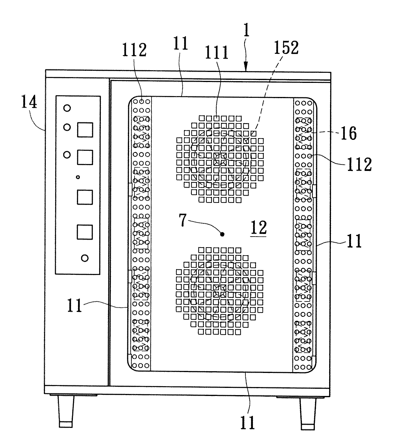 Heating device having a function of dynamical temperature-control