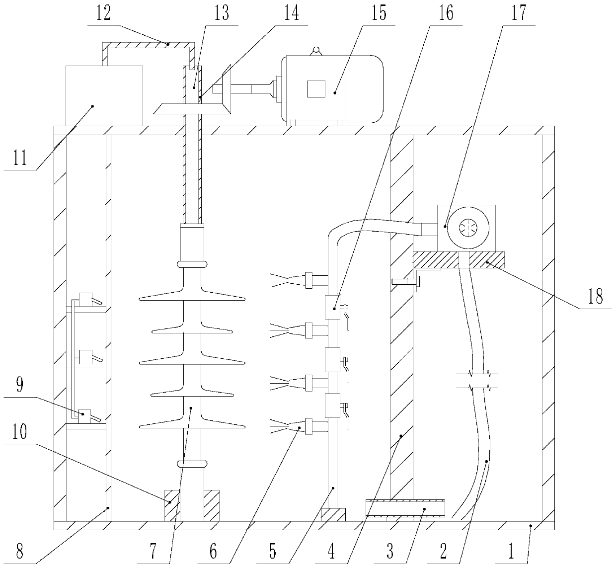 Portable composite insulator hydrophobicity test device