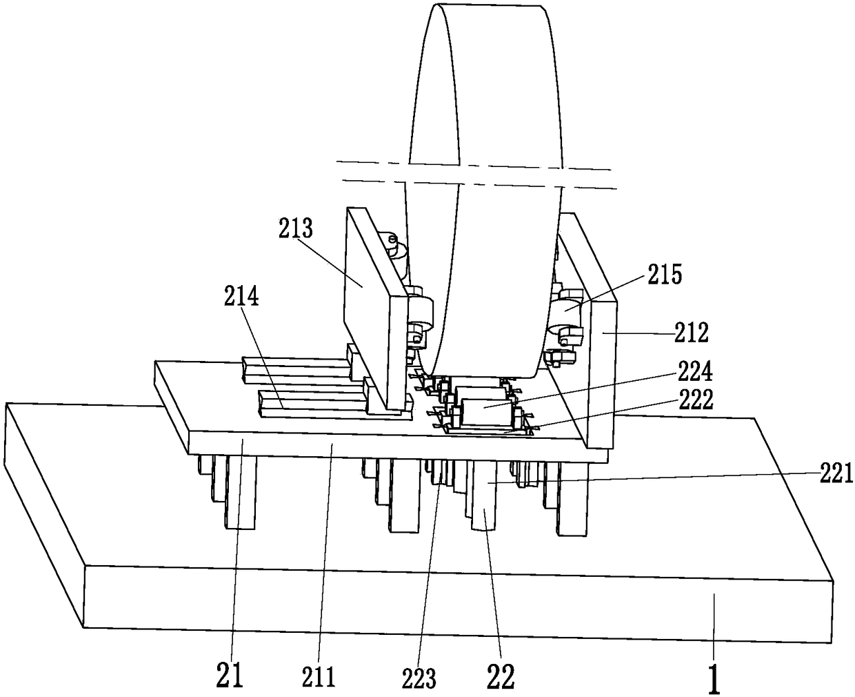 Paving equipment for wood plate processing