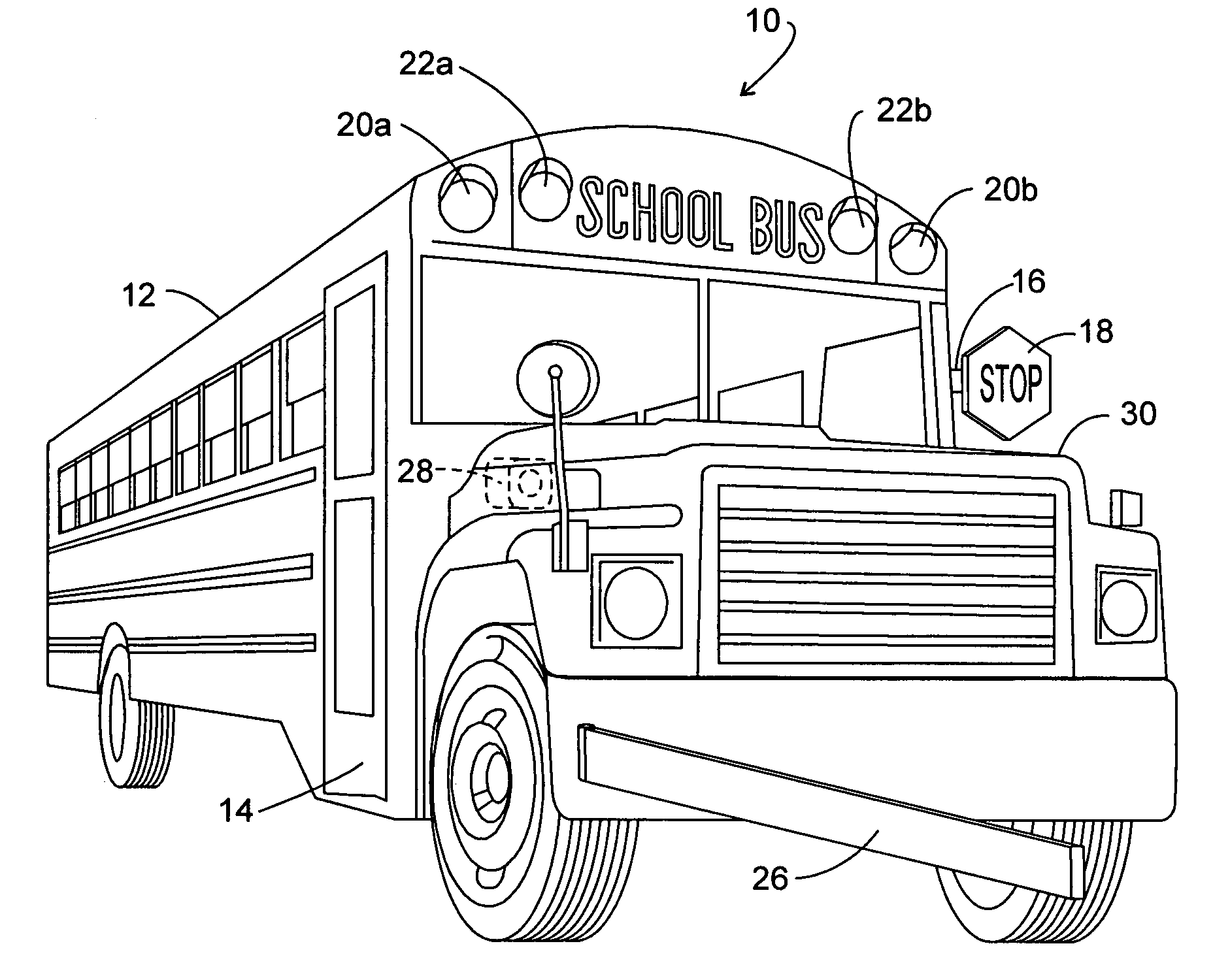 Bus safety controller method and system