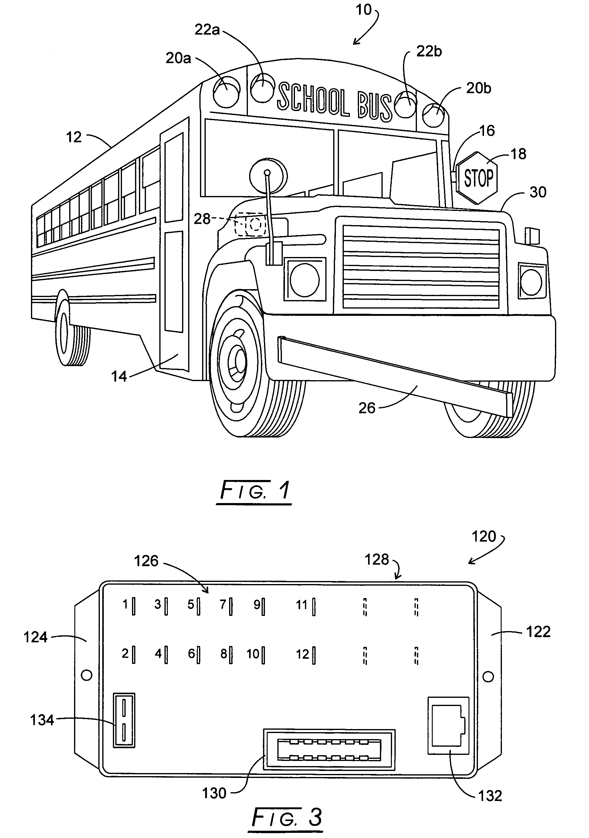 Bus safety controller method and system