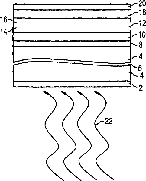 Organic solar cell comprising an intermediate layer with asymmetrical transport properties