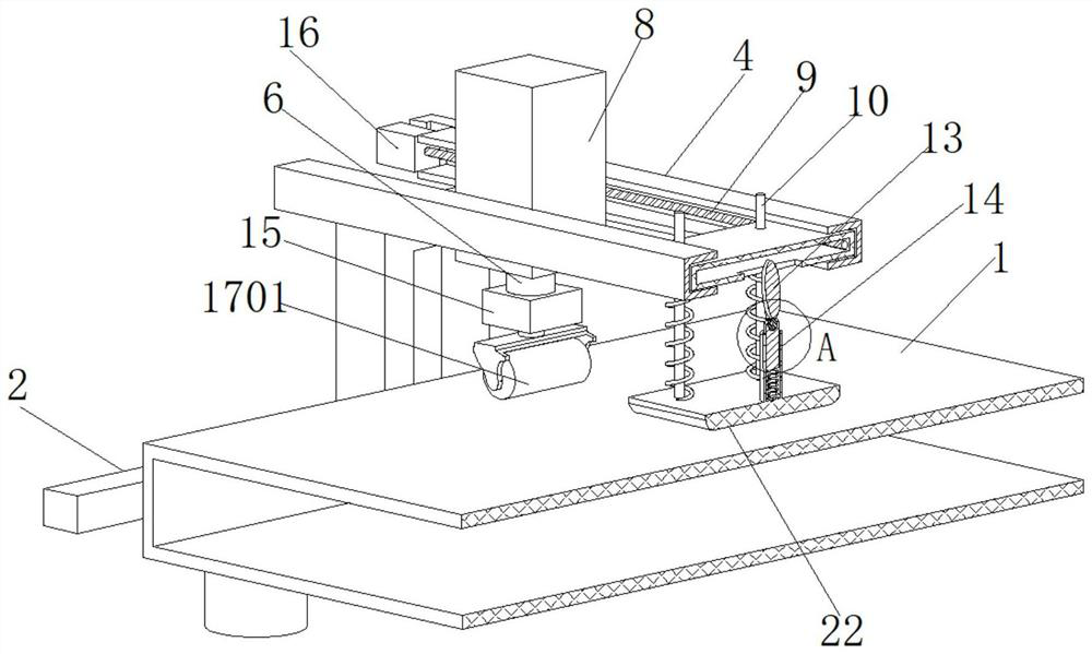 Wood plate press-fit device for furniture production