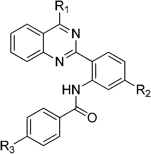 2-phenyl quinazoline derivative, preparation method thereof, and application in preparation of anti-cancer drugs