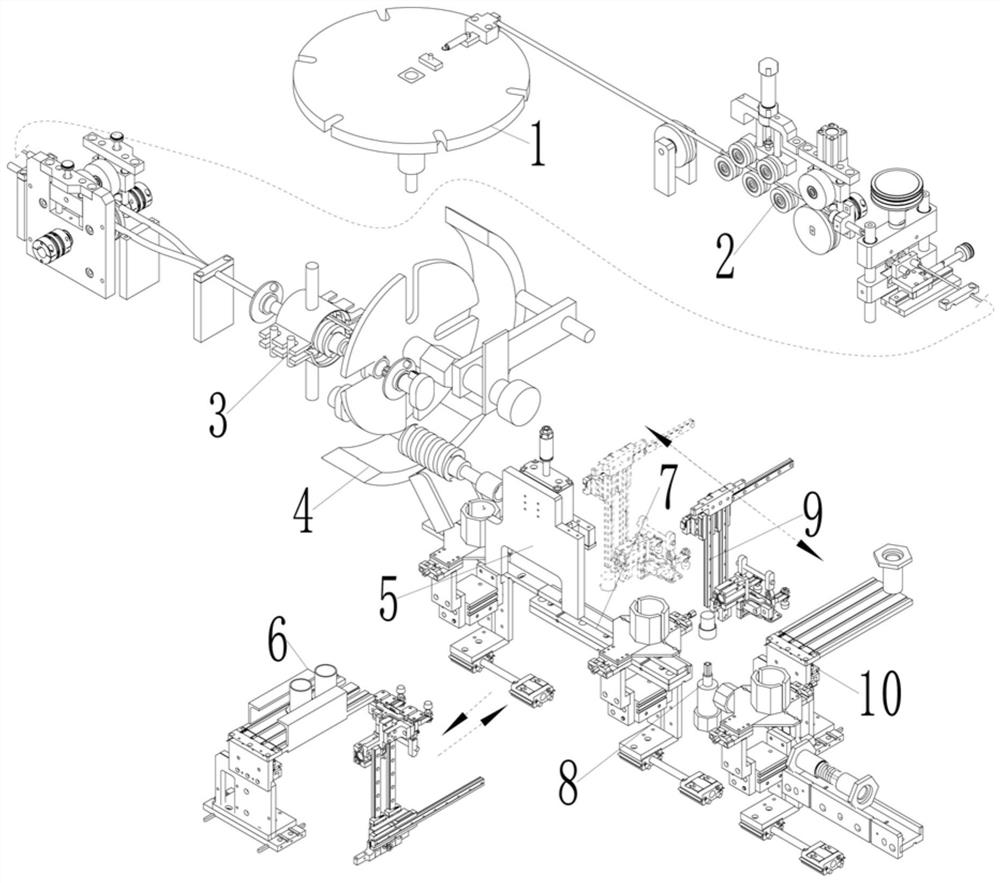 Automatic efficient spring manufacturing production line and process