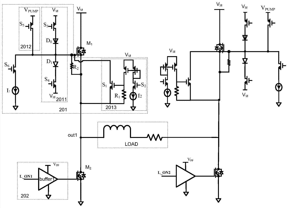 A kind of h-bridge drive circuit and its control method