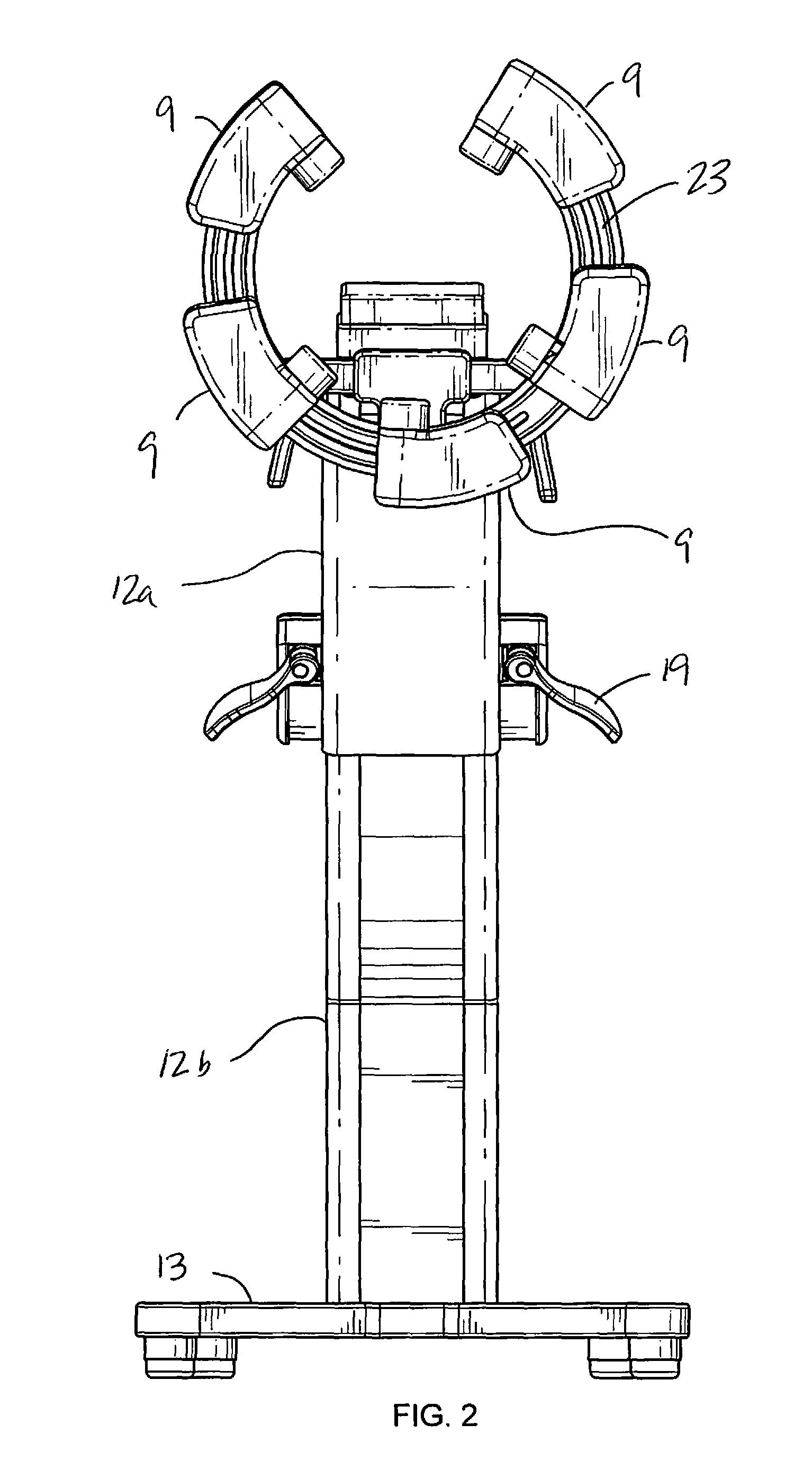 Low level laser therapy device with open bore