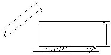 Feces collecting box sliding mechanism of cattle farm feces cleaning vehicle