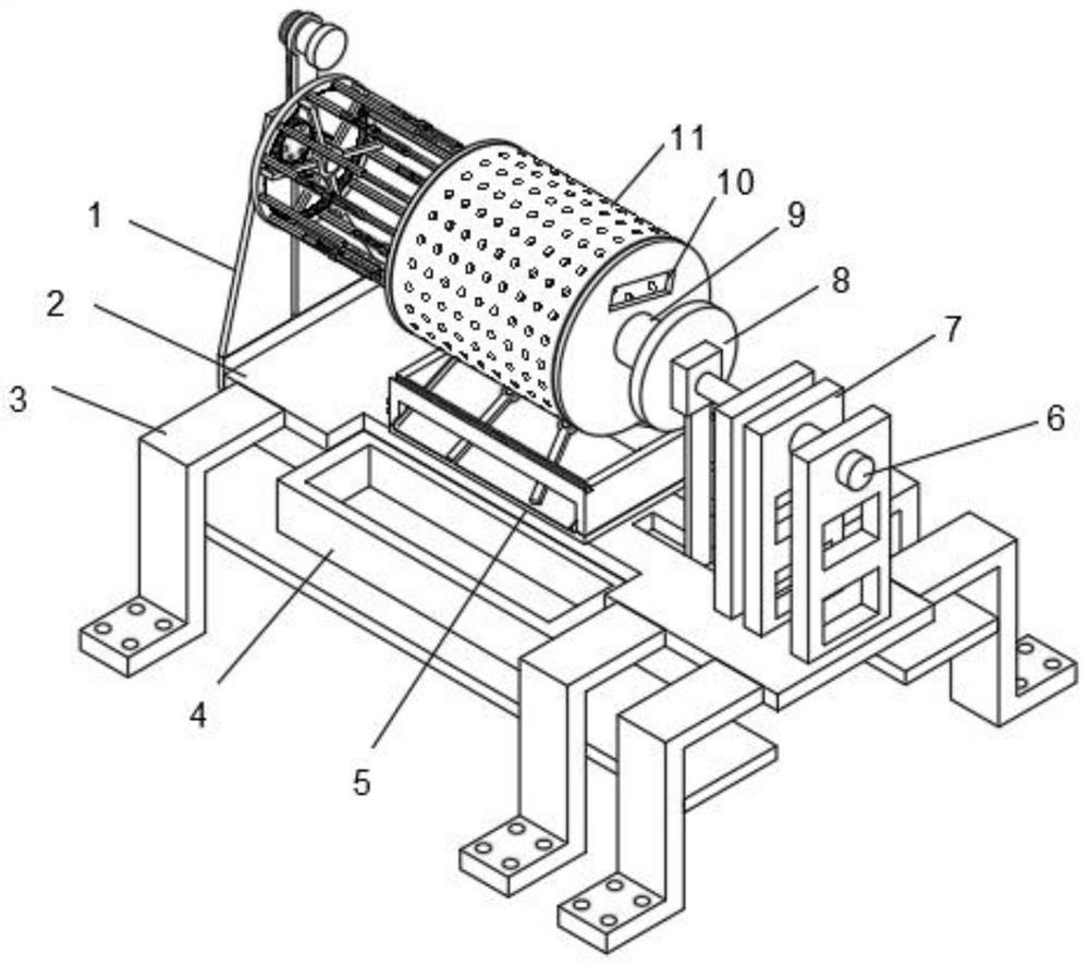 Air drying line upper and bottom layer flow guide mechanism for processing cured food