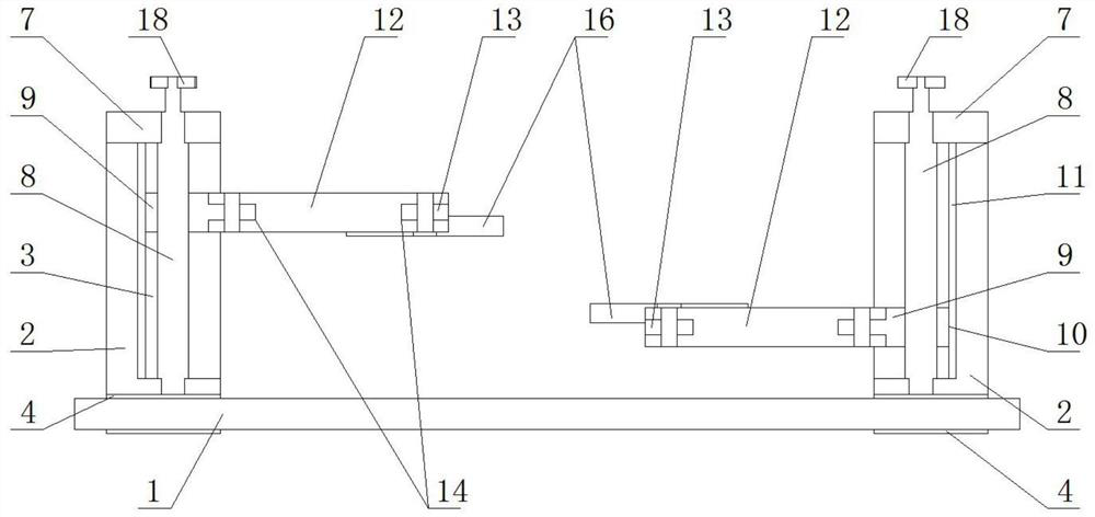 Fixed support based on oral implantation