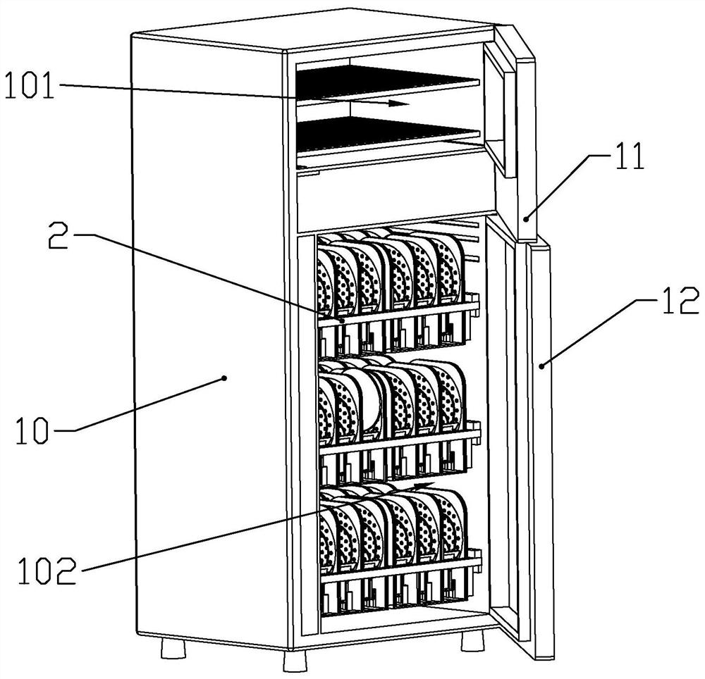 A surgical disinfection cabinet