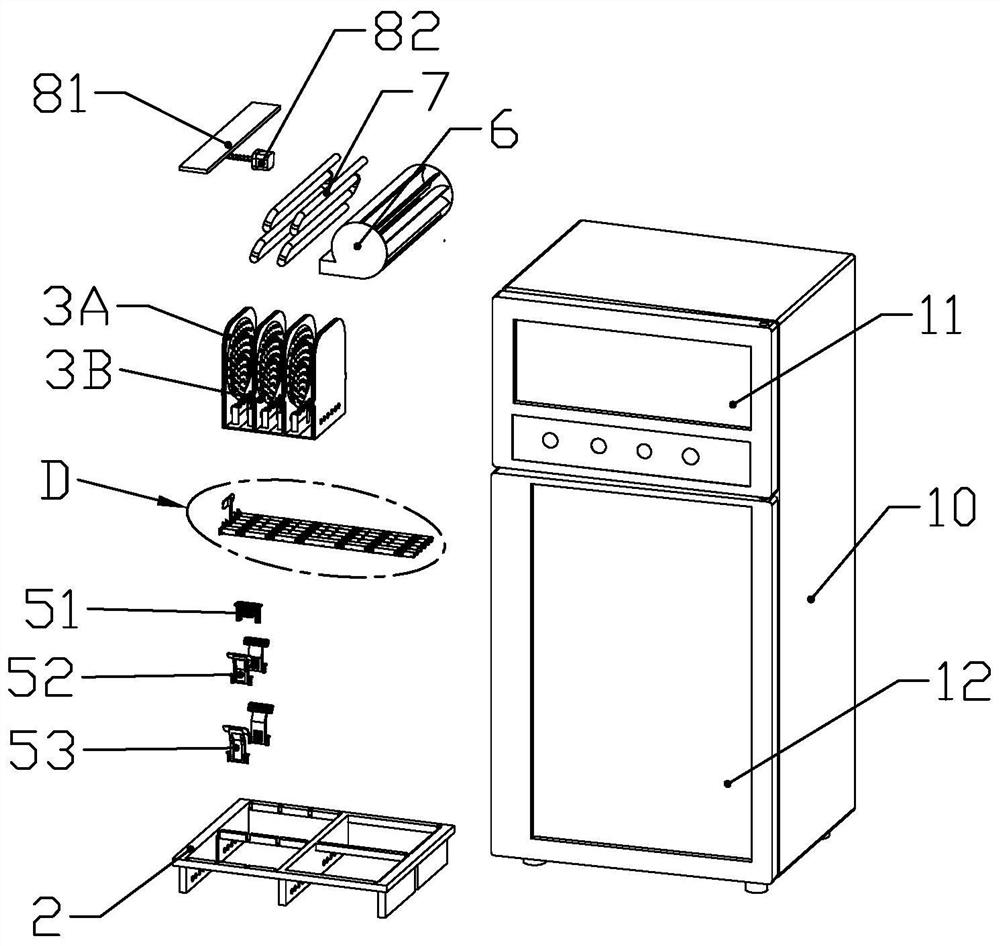 A surgical disinfection cabinet