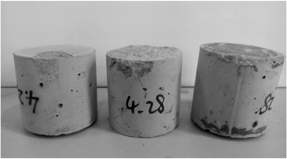 Method for solidifying cement with radioactive fluorine-containing waste liquor