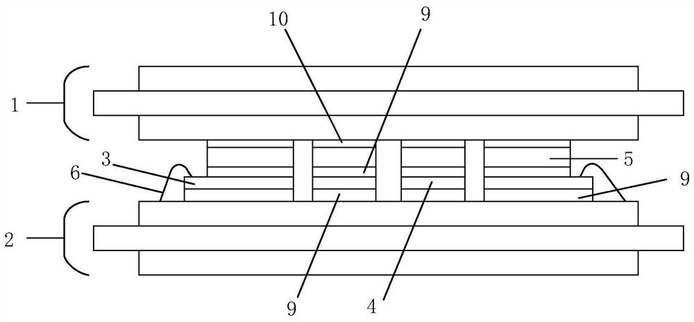 Double-sided heat dissipation power semiconductor module and manufacturing method thereof