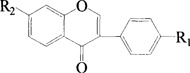 Isoflavone sulfonate derivatives and synthetic method thereof