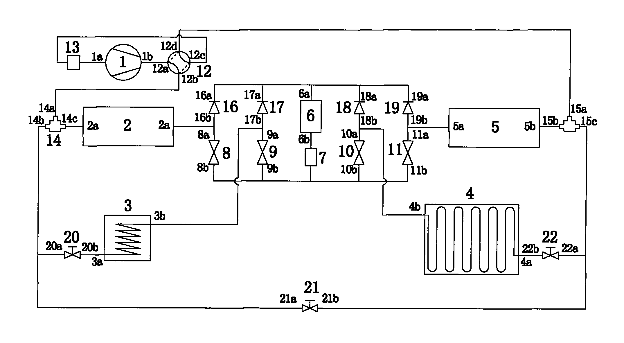 Multifunctional direct-expansion solar-assisted heat pump system