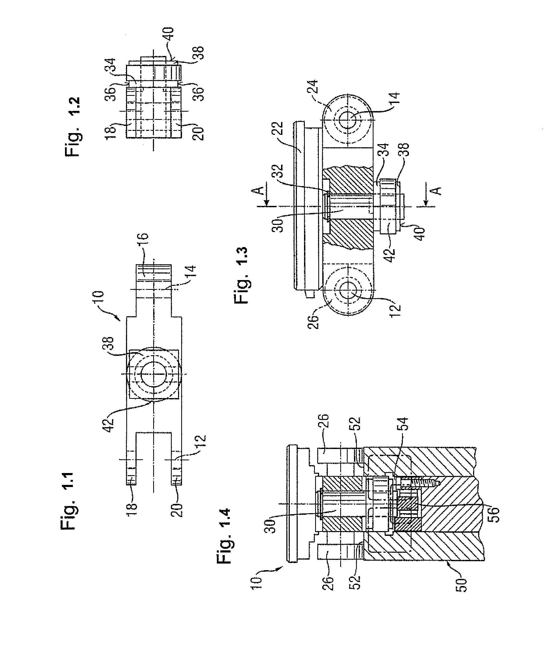 Chain link for a circulating transport of a machine tool, and double end tenoner with guide chain formed from said chain links