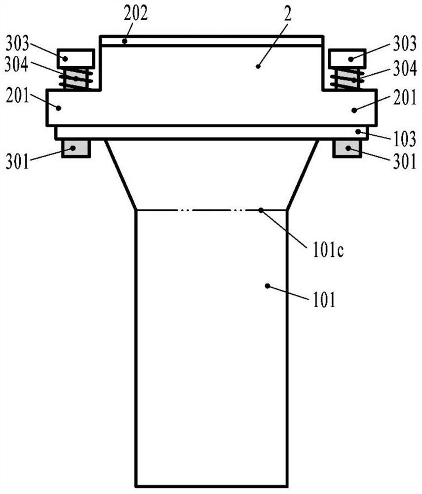 Sleeve-shaped flat nozzle device for narrow-gap welding and using method thereof