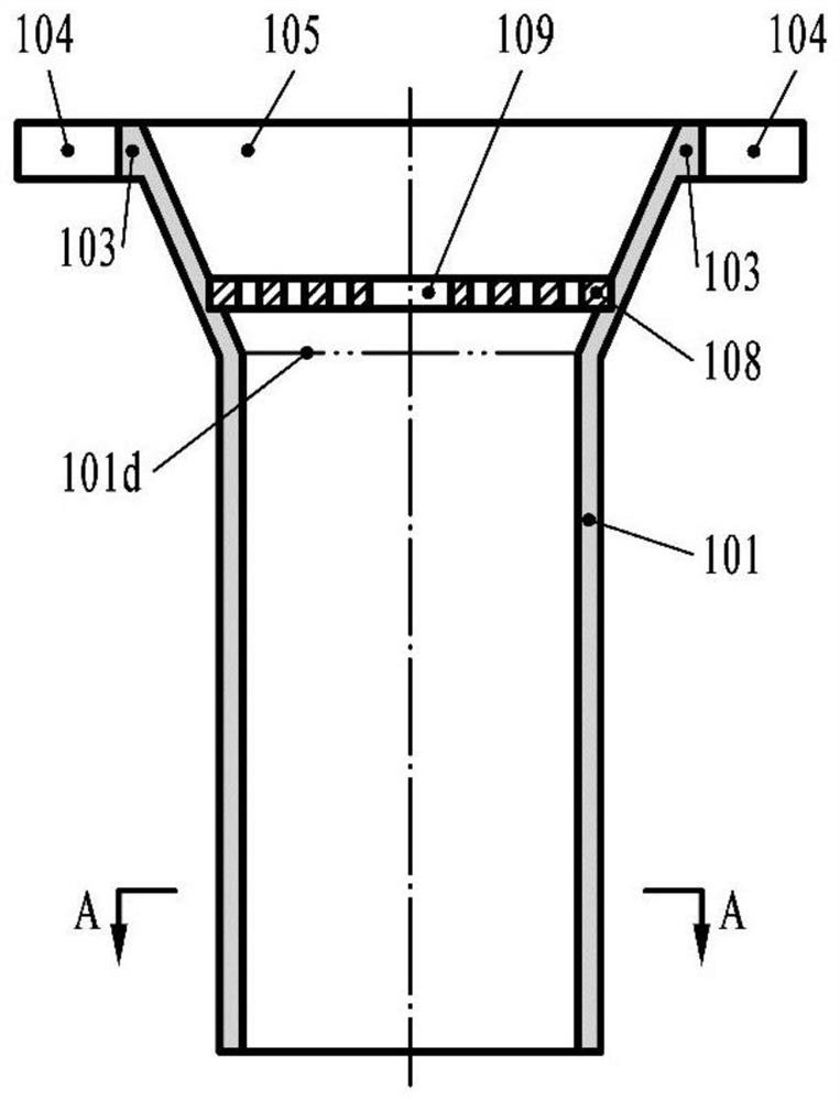 Sleeve-shaped flat nozzle device for narrow-gap welding and using method thereof