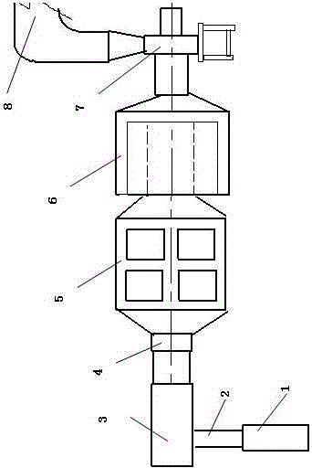 Combined cooking fume gas purifying system