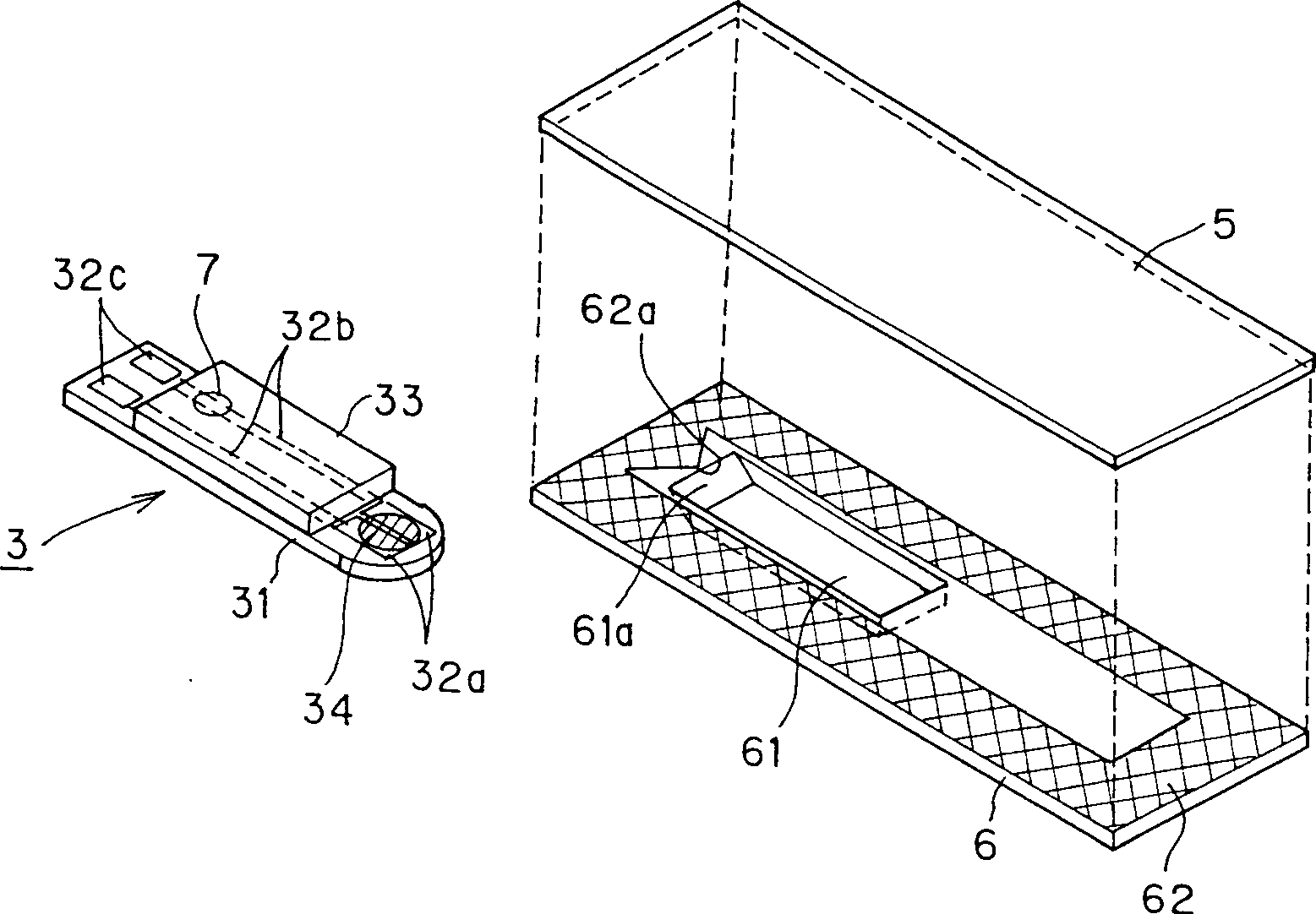 Sample component analysis system and sensor chip and sensor pack used for the system