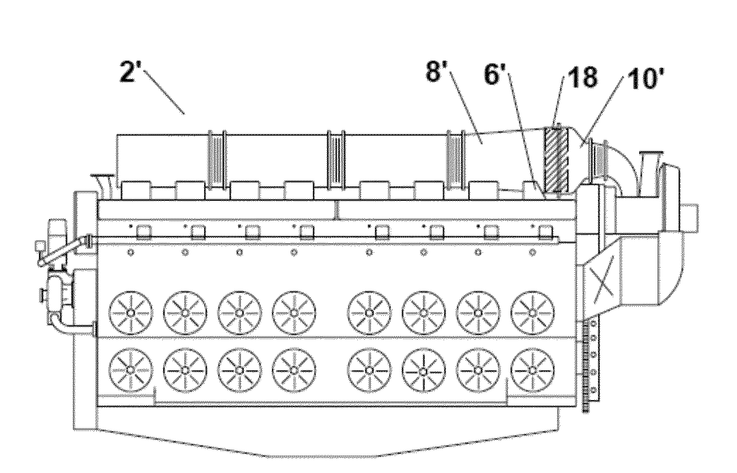 Efficiency and emissions improvements for natural gas conversions of emd 2-cycle medium speed engines