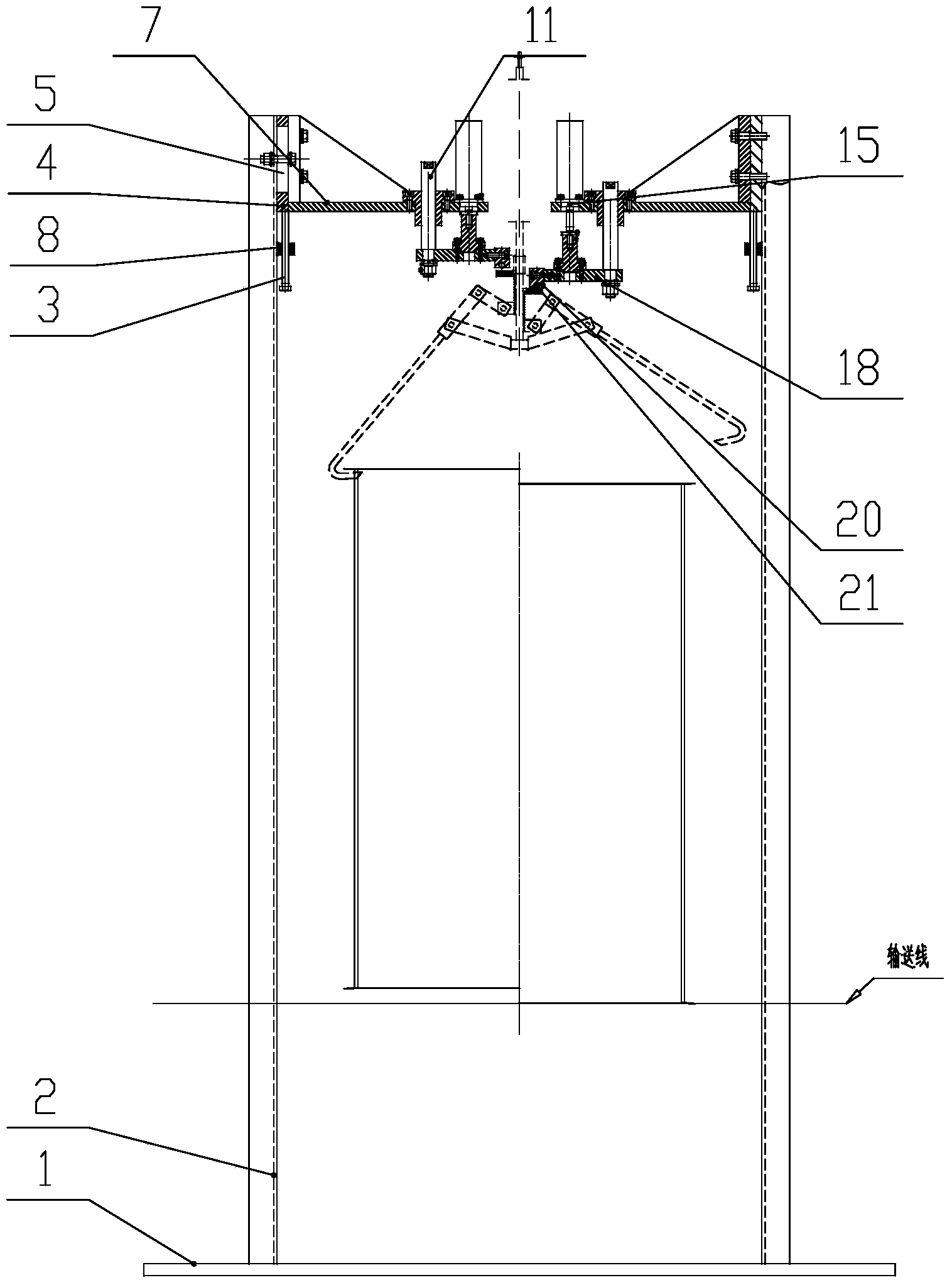 Automatic barrel disassembling device