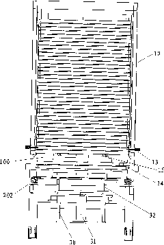 Clamping plate automatic temporary storage mechanism and clamping plate access method