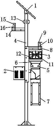 Power chamber assembly of multi-purpose split-level flying insect trap