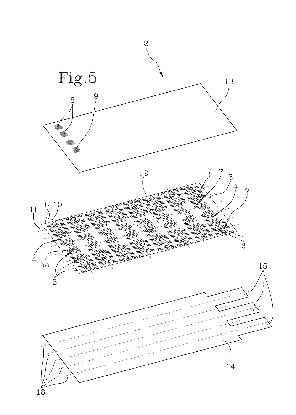 Electric cartridge for an electronic cigarette and method for making the electric cigarette