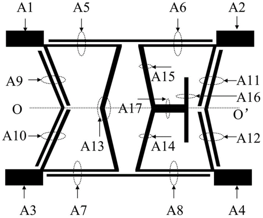 Balanced filter using improved coupling feed line