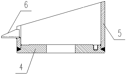 Tank top discharge device and installation method