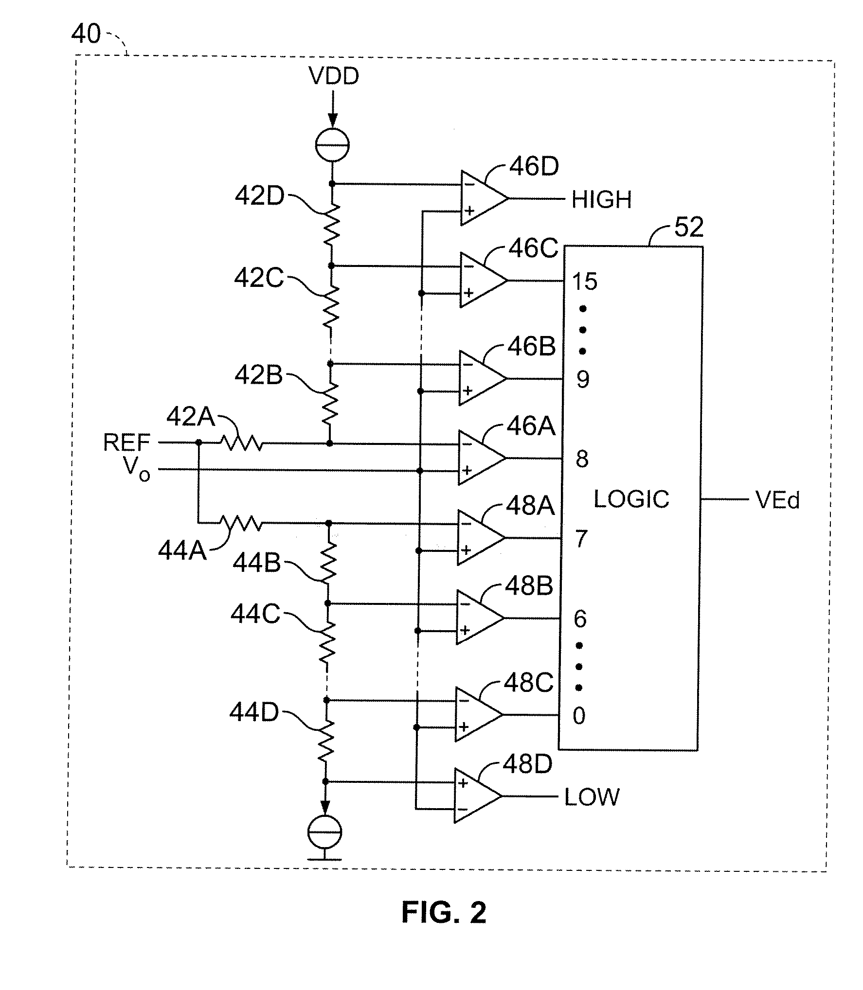 Self tracking ADC for digital power supply control systems