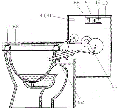 A quick-drying and energy-saving microcomputer-controlled toilet