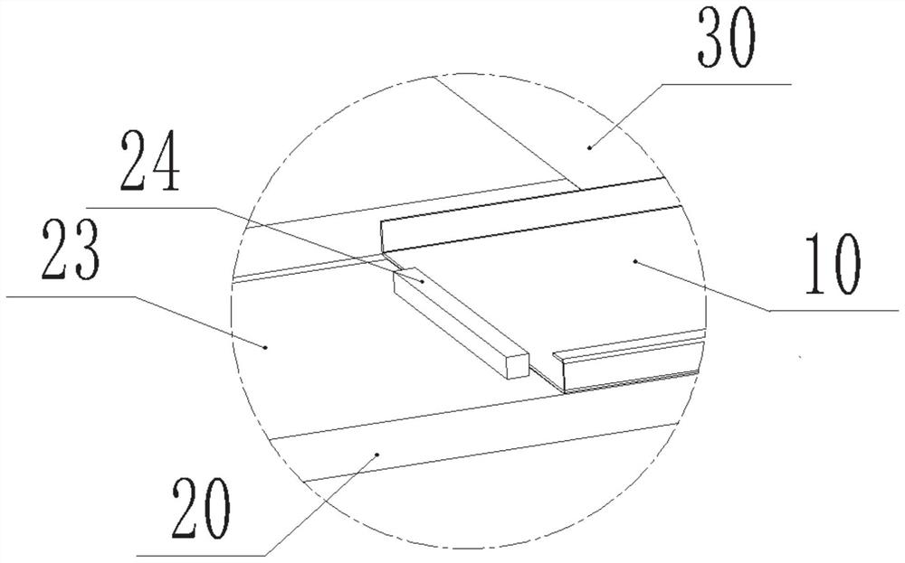 An integrated device for an assembled fence