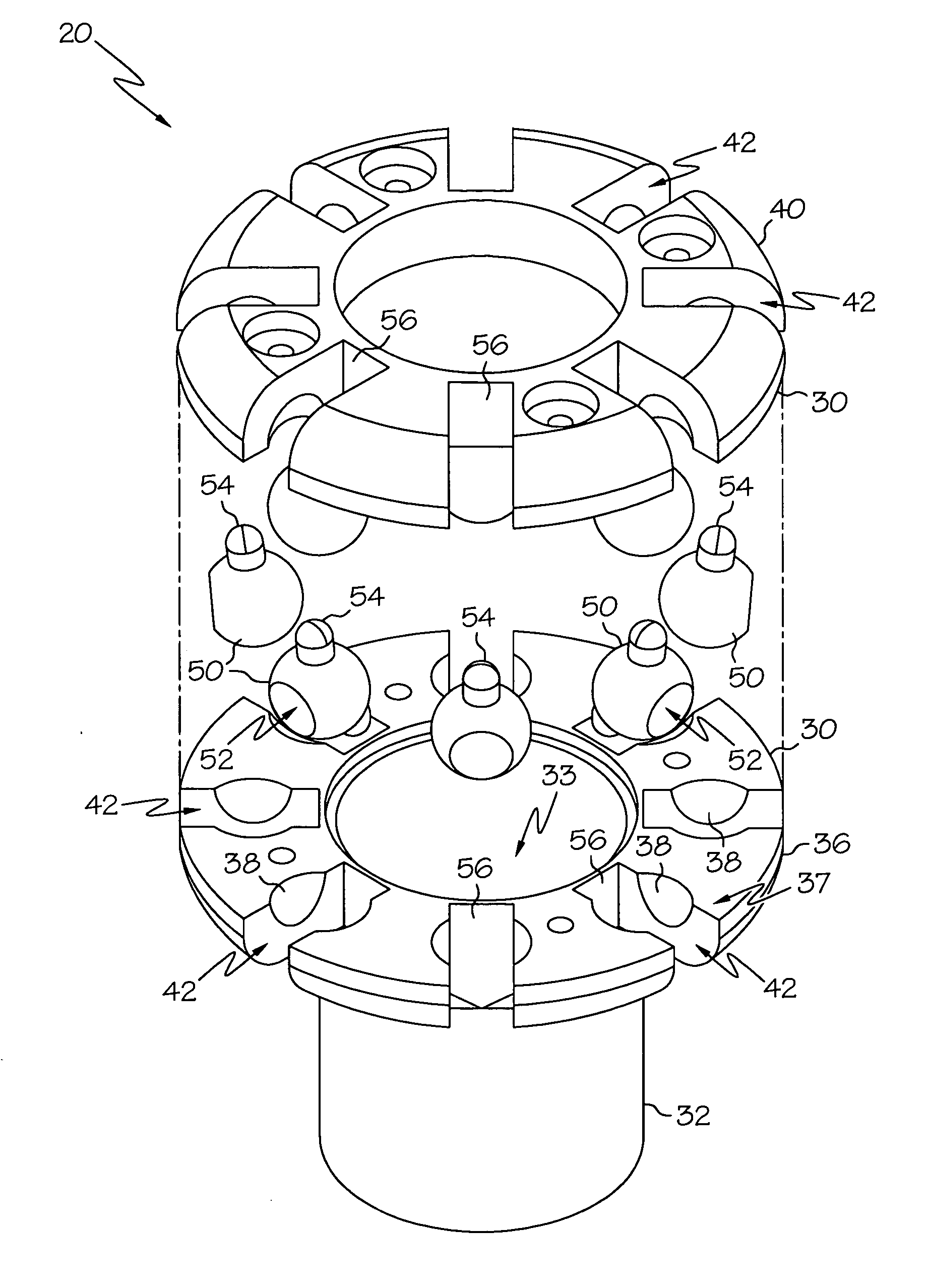 Umbrella with improved hub