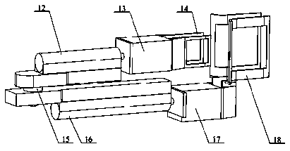 Mechanical clamp for book taking and placing and taking and placing device and method