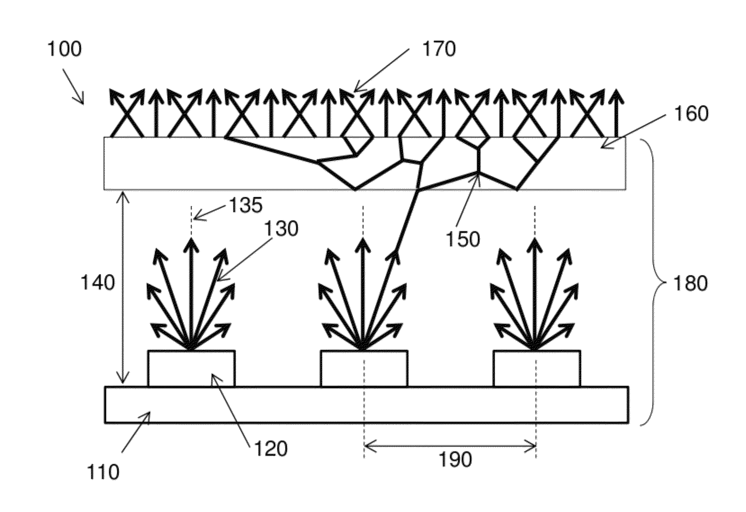 Shaped Reflectors for Enhanced Optical Diffusion in Backlight Assemblies